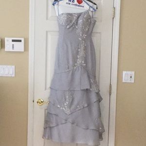 Designer Mother of the groom dress and shawl